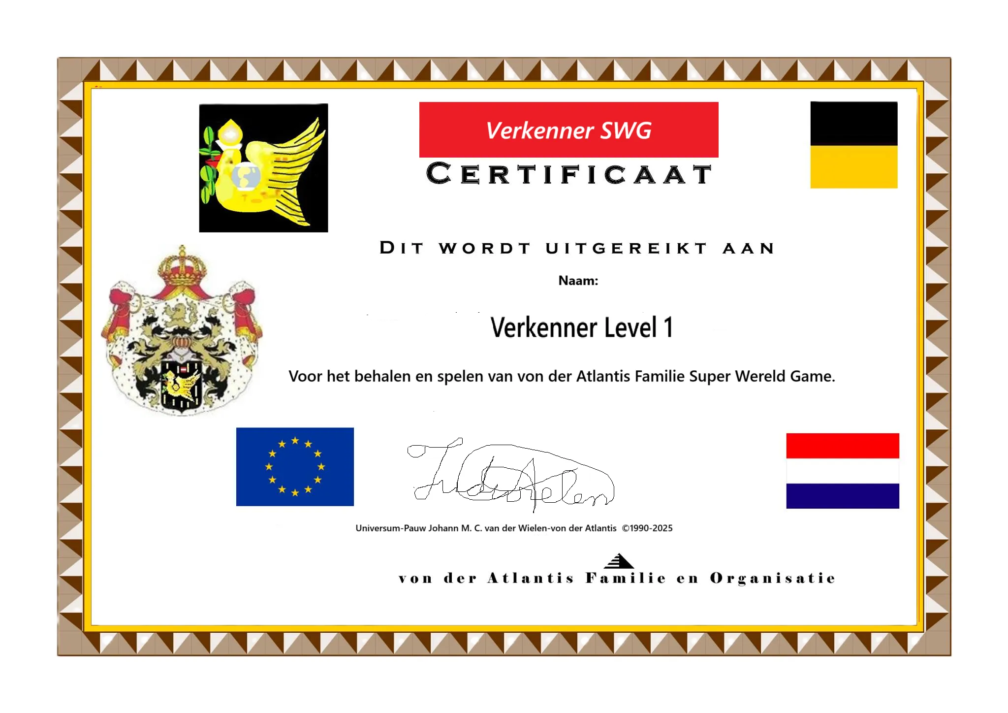 Afbeelding bij bericht van Johann Van Der / Von Der Van der Wielen von der Atlantis