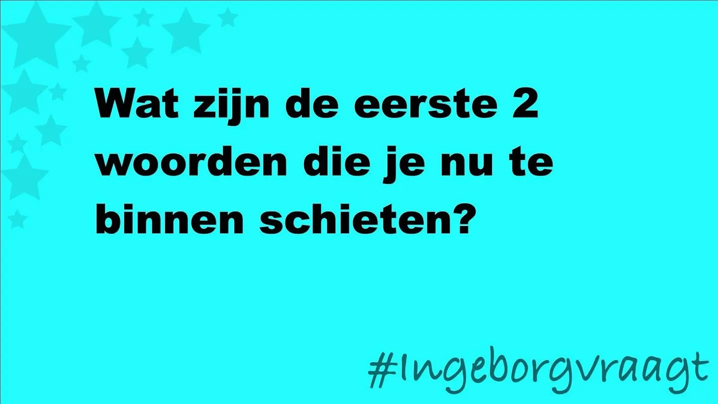 Afbeelding bij bericht van #IngeborgVraagt Van