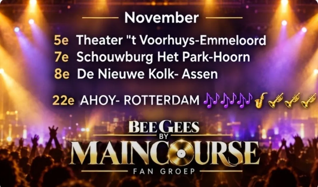 Afbeelding bij bericht van MainCourse-Beegees FAN GROEP Verkaik