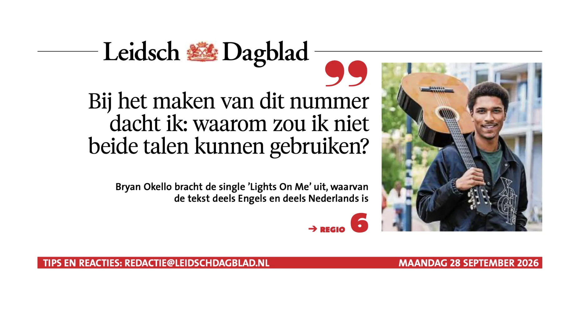 Afbeelding bij bericht van Bryan Okello